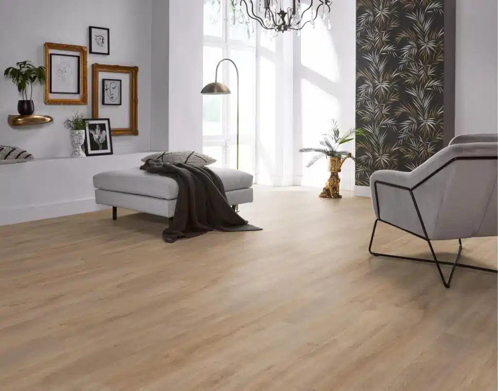 Dryback PVC-vloer in interieur